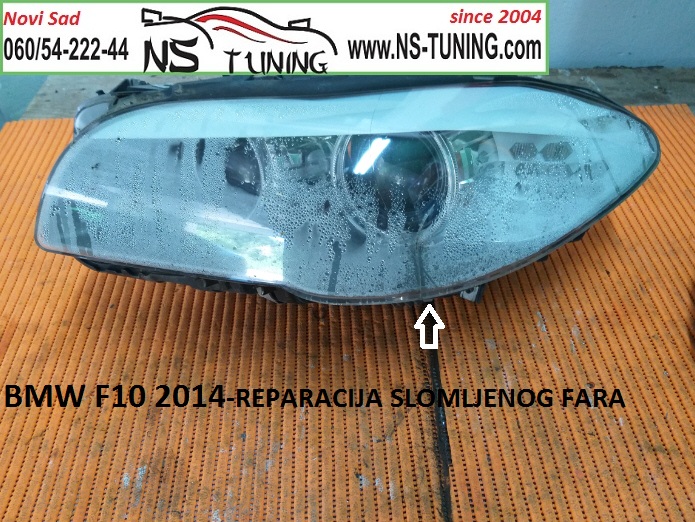 servis reparacija mokar far pun vode rose kondenzacija bmw f10  f11 novi sad tuning ns servis